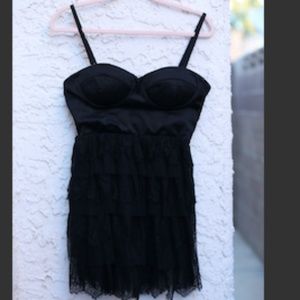 Black Bustier Mini Dress